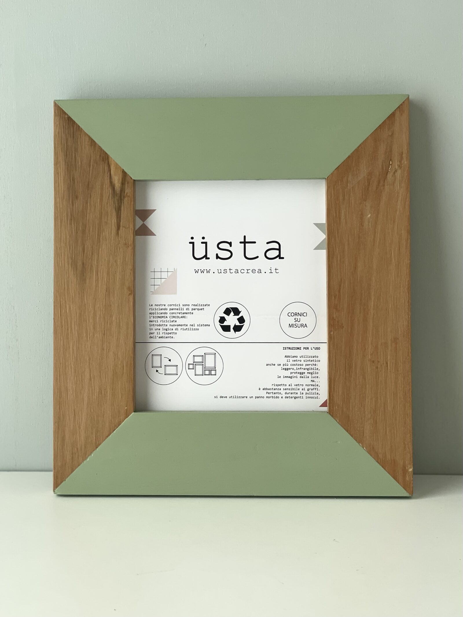 Cornice PARQUET verde salvia -20%